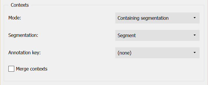 Length widget in mode "Containing segmentation"