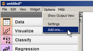 How to open the Add-ons management dialog