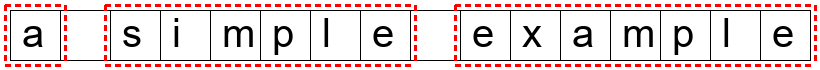 Sample of string segmentation